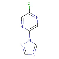 1266335-94-7 2-chloro-5-(1,2,4-triazol-1-yl)pyrazine chemical structure