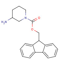 813412-35-0 9H-fluoren-9-ylmethyl 3-aminopiperidine-1-carboxylate chemical structure