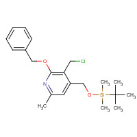 1616288-61-9 tert-butyl-[[3-(chloromethyl)-6-methyl-2-phenylmethoxypyridin-4-yl]methoxy]-dimethylsilane chemical structure