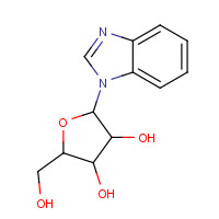 728-01-8 2-(benzimidazol-1-yl)-5-(hydroxymethyl)oxolane-3,4-diol chemical structure