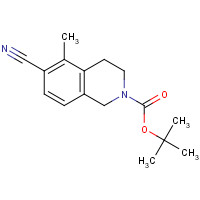 1165923-92-1 tert-butyl 6-cyano-5-methyl-3,4-dihydro-1H-isoquinoline-2-carboxylate chemical structure