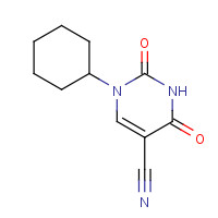 6301-31-1 1-cyclohexyl-2,4-dioxopyrimidine-5-carbonitrile chemical structure