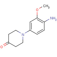 1116230-16-0 1-(4-amino-3-methoxyphenyl)piperidin-4-one chemical structure