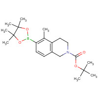 1258440-71-9 tert-butyl 5-methyl-6-(4,4,5,5-tetramethyl-1,3,2-dioxaborolan-2-yl)-3,4-dihydro-1H-isoquinoline-2-carboxylate chemical structure