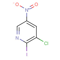 488713-29-7 3-chloro-2-iodo-5-nitropyridine chemical structure