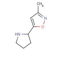 851434-82-7 3-methyl-5-pyrrolidin-2-yl-1,2-oxazole chemical structure