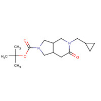 1360364-12-0 tert-butyl 5-(cyclopropylmethyl)-6-oxo-1,3,3a,4,7,7a-hexahydropyrrolo[3,4-c]pyridine-2-carboxylate chemical structure