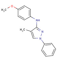 103174-19-2 N-(4-methoxyphenyl)-4-methyl-1-phenylpyrazol-3-amine chemical structure