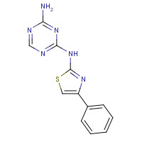 333735-68-5 2-N-(4-phenyl-1,3-thiazol-2-yl)-1,3,5-triazine-2,4-diamine chemical structure