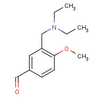 128501-82-6 3-(diethylaminomethyl)-4-methoxybenzaldehyde chemical structure