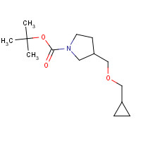 1063734-01-9 tert-butyl 3-(cyclopropylmethoxymethyl)pyrrolidine-1-carboxylate chemical structure