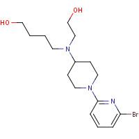 1312464-76-8 4-[[1-(6-bromopyridin-2-yl)piperidin-4-yl]-(2-hydroxyethyl)amino]butan-1-ol chemical structure