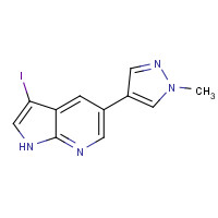 1093676-98-2 3-iodo-5-(1-methylpyrazol-4-yl)-1H-pyrrolo[2,3-b]pyridine chemical structure
