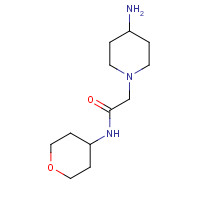 1275380-39-6 2-(4-aminopiperidin-1-yl)-N-(oxan-4-yl)acetamide chemical structure