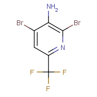 1214365-67-9 2,4-dibromo-6-(trifluoromethyl)pyridin-3-amine chemical structure