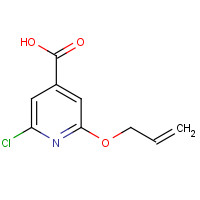 182483-90-5 2-chloro-6-prop-2-enoxypyridine-4-carboxylic acid chemical structure