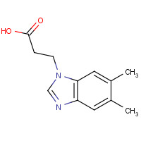 6123-82-6 3-(5,6-dimethylbenzimidazol-1-yl)propanoic acid chemical structure