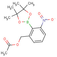 1268336-13-5 [3-nitro-2-(4,4,5,5-tetramethyl-1,3,2-dioxaborolan-2-yl)phenyl]methyl acetate chemical structure