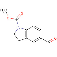 158545-73-4 methyl 5-formyl-2,3-dihydroindole-1-carboxylate chemical structure