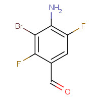 112279-63-7 4-amino-3-bromo-2,5-difluorobenzaldehyde chemical structure
