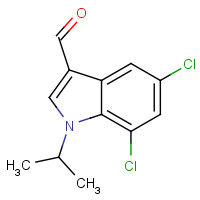 1350761-14-6 5,7-dichloro-1-propan-2-ylindole-3-carbaldehyde chemical structure