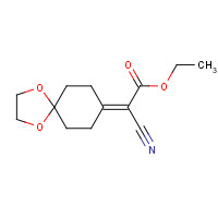 60356-11-8 ethyl 2-cyano-2-(1,4-dioxaspiro[4.5]decan-8-ylidene)acetate chemical structure