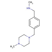 859850-93-4 N-methyl-1-[4-[(4-methylpiperazin-1-yl)methyl]phenyl]methanamine chemical structure