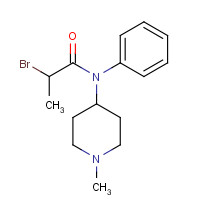 1063406-87-0 2-bromo-N-(1-methylpiperidin-4-yl)-N-phenylpropanamide chemical structure