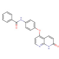 1203509-75-4 N-[4-[(7-oxo-8H-1,8-naphthyridin-4-yl)oxy]phenyl]benzamide chemical structure