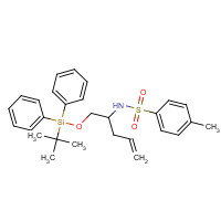 1417743-29-3 N-[1-[tert-butyl(diphenyl)silyl]oxypent-4-en-2-yl]-4-methylbenzenesulfonamide chemical structure