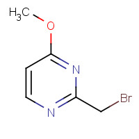 1245643-06-4 2-(bromomethyl)-4-methoxypyrimidine chemical structure