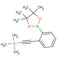 1218790-52-3 trimethyl-[2-[2-(4,4,5,5-tetramethyl-1,3,2-dioxaborolan-2-yl)phenyl]ethynyl]silane chemical structure