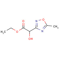 1235995-85-3 ethyl 2-hydroxy-2-(5-methyl-1,2,4-oxadiazol-3-yl)acetate chemical structure