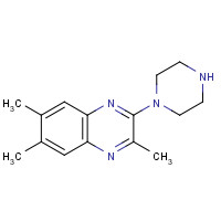 55686-42-5 2,6,7-trimethyl-3-piperazin-1-ylquinoxaline chemical structure
