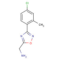 1369017-00-4 [3-(4-chloro-2-methylphenyl)-1,2,4-oxadiazol-5-yl]methanamine chemical structure