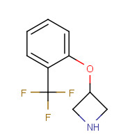 76263-24-6 3-[2-(trifluoromethyl)phenoxy]azetidine chemical structure