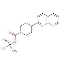 206989-62-0 tert-butyl 4-(1,8-naphthyridin-2-yl)piperidine-1-carboxylate chemical structure