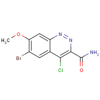 1041853-24-0 6-bromo-4-chloro-7-methoxycinnoline-3-carboxamide chemical structure