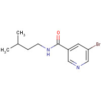 433969-36-9 5-bromo-N-(3-methylbutyl)pyridine-3-carboxamide chemical structure