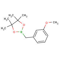 797762-23-3 2-[(3-methoxyphenyl)methyl]-4,4,5,5-tetramethyl-1,3,2-dioxaborolane chemical structure