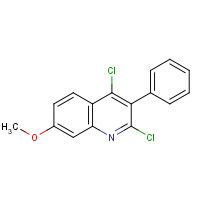 108832-16-2 2,4-dichloro-7-methoxy-3-phenylquinoline chemical structure