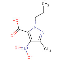 39658-17-8 5-methyl-4-nitro-2-propylpyrazole-3-carboxylic acid chemical structure