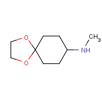 166398-41-0 N-methyl-1,4-dioxaspiro[4.5]decan-8-amine chemical structure