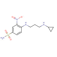 1153091-46-3 4-[3-(cyclopropylamino)propylamino]-3-nitrobenzenesulfonamide chemical structure