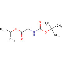 197579-95-6 propan-2-yl 2-[(2-methylpropan-2-yl)oxycarbonylamino]acetate chemical structure