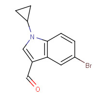 1350762-44-5 5-bromo-1-cyclopropylindole-3-carbaldehyde chemical structure