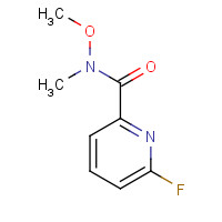676343-47-8 6-fluoro-N-methoxy-N-methylpyridine-2-carboxamide chemical structure