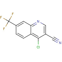 157301-81-0 4-chloro-7-(trifluoromethyl)quinoline-3-carbonitrile chemical structure