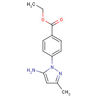 866472-30-2 ethyl 4-(5-amino-3-methylpyrazol-1-yl)benzoate chemical structure