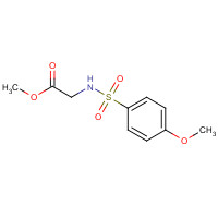85622-73-7 methyl 2-[(4-methoxyphenyl)sulfonylamino]acetate chemical structure